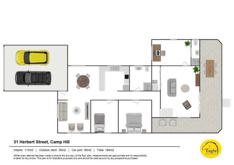 31 Herbert Street plan - version 3 - furnished