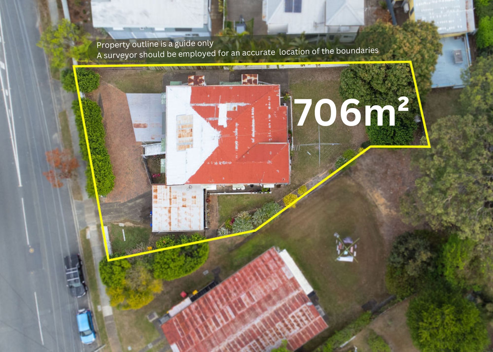 368 Bennetts Road aerial photo - with land size