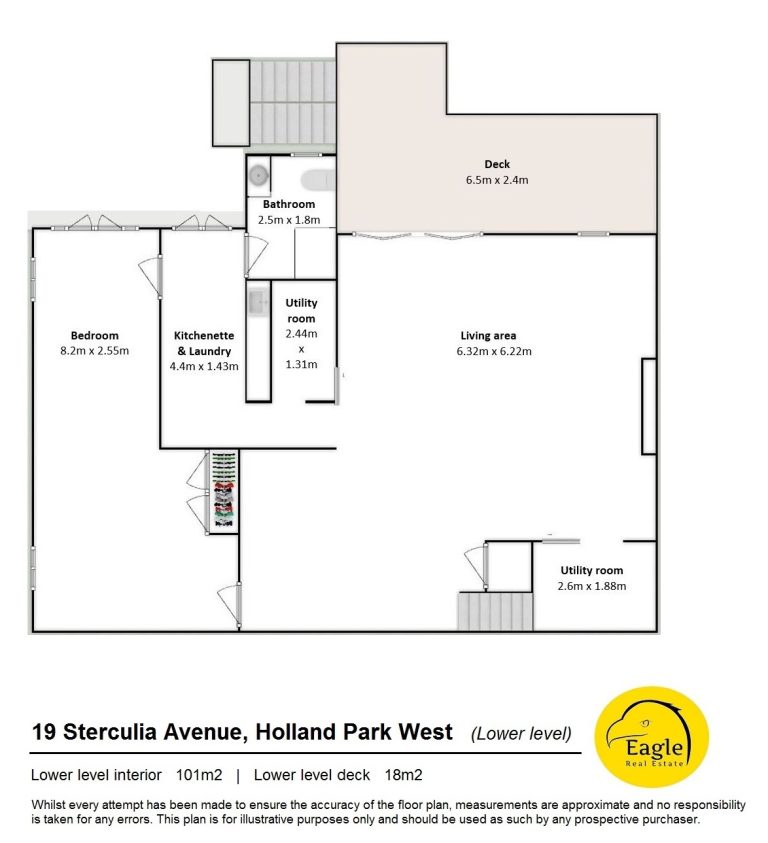 Lower level - with measurements